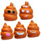VICASKY 5St Schlüsselanhänger Poo Puppe Schlüsselanhänger Anhänger zum Aufhängen Einer Tasche Funny Toys Fun Toy car Keychain Kotspielzeug Party Gefälligkeiten PVC-Weichkleber Brown