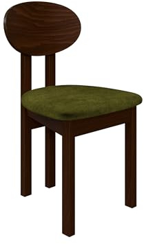 Mirjan24 Esszimmerstuhl Kizeko III, Polsterstuhl, Rahmen aus Buchenholz Gepolsterte Sitzfläche aus Stoff Stuhl für Arbeitszimmer Esszimmer Küchenstuhl (Nuss/Zetta 297)