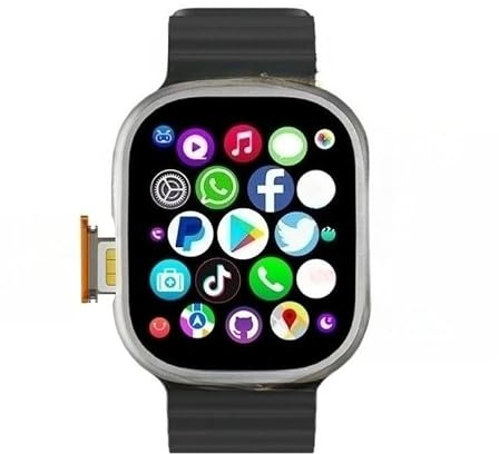 KAIRUIXING 2026 DW100 PRO+ SmartWatch 4G/5G Android OS GPS 2.2 AMOLED Smart Watch Scarica App Play Store Touch ID SIM Card WIFI (nero, 8 GB 128 GB)