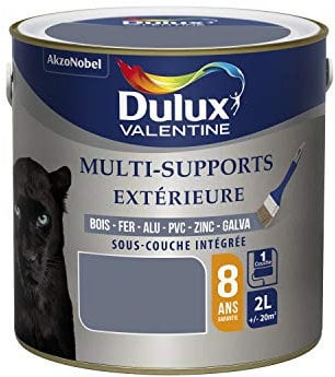 Dulux Valentine Peinture Multi-Supports Extérieure - Satin Titane 2L