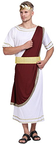 EraSpooky Erwachsener Kaiser von Rom Caesar Kostüm Griechischer Gott Karneval Kostüm