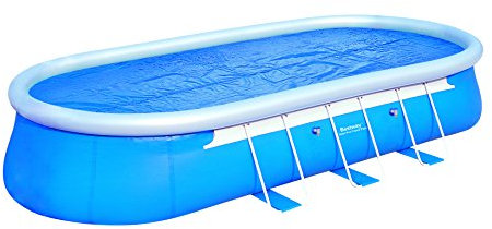 Bestway - Bâche solaire ovale 682 x 311 cm pour piscine hors sol Fast Set