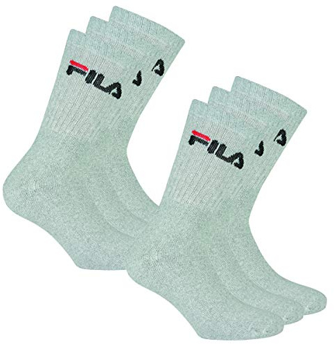 FILA 6 Paar Socken, Frottee Tennissocken mit Logobund, Unisex (2x 3er Pack)