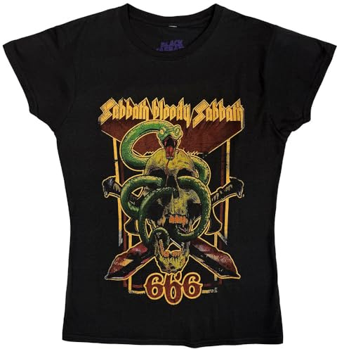 T-Shirt # Xxl Black Femmina # Bloody Sabbath 666