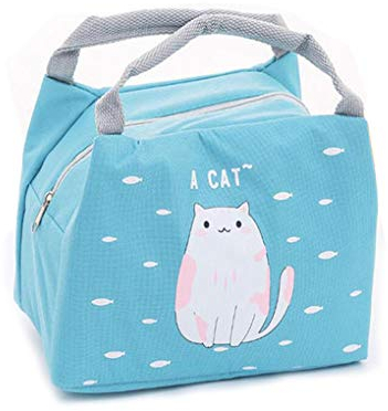 Rolin Roly Bolsa del Almuerzo Impermeable Lonchera Para Niñas Viajar Insulated Lunch Bag (Gato)