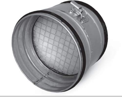 LTH-Hanse Filtro de Aire HVAC, Tubo Plegado, Filtro de Ventilación, 125 mm, Acero Aleado, Industrial, Aire Acondicionado, Sistema de Ventilación