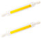 YAKAiYAL 10W R7s LED Birne 118mm COB Filament Kaltweiß 6000K 220V Doppelsockel J118 LED Linear Tube Glühbirne 360 Grad Nicht-Dimmbar 2-Stück MEHRWEG