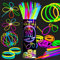 Ultra Bright Glow Sticks Bulk Party Pack -100 Glow in The Dark Party Supplies - Bracelets - Eye Glasses - Necklaces - Neon Accessories - Kids Party Favors - Party Bag Fillers for Kids- 205 pcs