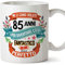 Mugffins Tazza 85 Compleanno -Idee Regali Anniversario Originali per Lui/per Lei