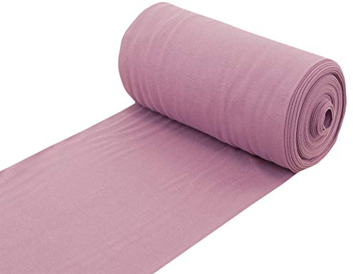 Baumwolle Bündchenstoff Bündchen Schlauchware Stoff dunkel altrosa - Meterware ab 25 cm x 70 cm