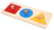 Kisangel 1 Satz Geometrisches Puzzle Board Montessori Mehrere Form Puzzle Knopf Holz Puzzle Board Vorschule Lernmaterial Spielzeug für Baby Kleinkinder Kinder