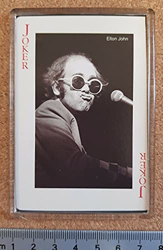 Fridge Magnet Rock & Pop Legends Music Stars Playing Card ELTON JOHN