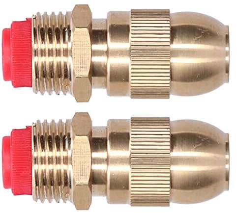 Ugelli Nebulizzatori in Ottone, Ugello Irrigatore Regolabile G 1/2 Filettatura Maschio Giardino Prato Spruzzatore (2 Pz)