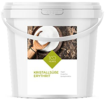 Erythrit 5KG im Eimer - 100% kalorienfreier Erythrit Zucker - Erythritol natürlicher Zuckerersatz ohne Gentechnik - Zahnfreundlich, leicht löslich - 5kg