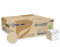 Lucart Professional, EcoNatural 210I, Interfolded Toilettenpapier im Faserpack, Ideal für öffentliche Bäder und Büros, 210 Stück pro Packung, 10x21 cm, 40 Packungen