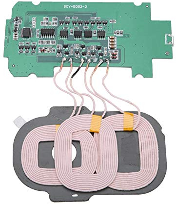 DIY Wireless Charger, Qi Wireless Circuit Board Coil DIY 3 Coils Transmitter Module Wireless Charging Module 5V 2A for iPhone for Samsung