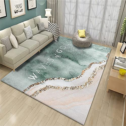 Teppich schöne deko landhausstil deko Moderner grüner rechteckiger Wohnzimmerteppich maschinenwaschbar weich rutschfest 40X60CM Anti Stress Living Floor