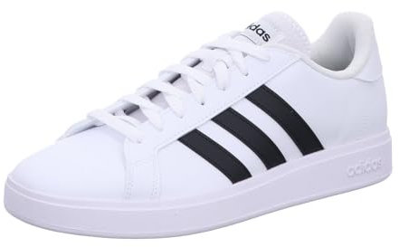 adidas Homme Grand Court Base 2.0 Shoes, Cloud White / Core Black / Cloud White, 38 2/3 EU
