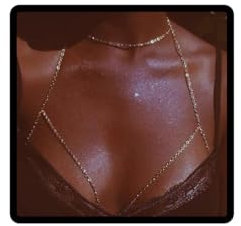 Prosy Party Bra Bikini Chaîne Poitrine Chaîne Or Harnais Corps Chaîne Été Plage Discothèque Bijoux Réglable pour Femmes et Filles