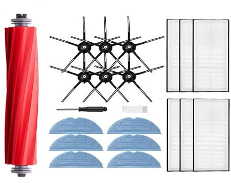 / Fit for Roborock S7 T7S T7Splus Robot Aspirateur Accessoires Brosse Latérale Principale Vadrouilles Chiffons Réservoir D'eau Filtres HEPA Charge Amarrage Ensemble de robot de balayage ( Color : Blue