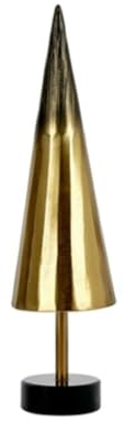 Lambert Conifero Deko-Baum, Alum. Granit, Gold H40 D10 cm