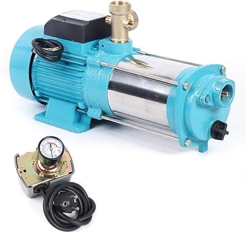 Pompe centrifuge, Pompe Auto-amorçante 1300W Débit 4000l/h Hauteur d'aspiration max 8m pour Aqueduc Domestique