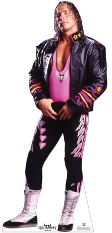 Cardboard People Bret The Hitman Hart Pappaufsteller in Lebensgröße, WWE