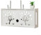 RANRAO Router inalámbrico para sala de estar, caja de almacenamiento WiFi montada en la pared, para almacenamiento de cables, routers, decodificadores de TV (B)