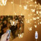EONANT Schmetterling Vorhang Fairy Lights, 12ft/3.5M Glühwürmchen Twinkle Starlight 96LED8 Modi mit Fernbedienung, Schlafzimmer Patio Weihnachten Hochzeit Party Dekoration (Warm Weiß)