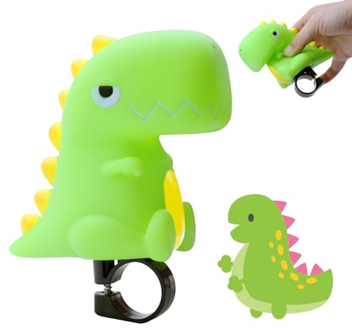 Dino Hupe Fahrrad Kinder Fahrradhupe Kinder Hupe Dinosaurier Fahrrad Klingel Mini Fahrradklingel Kinder Jungen Mädchen Dinosaurier Fahrradglocke für Reiten Trekking Spielen Draußen