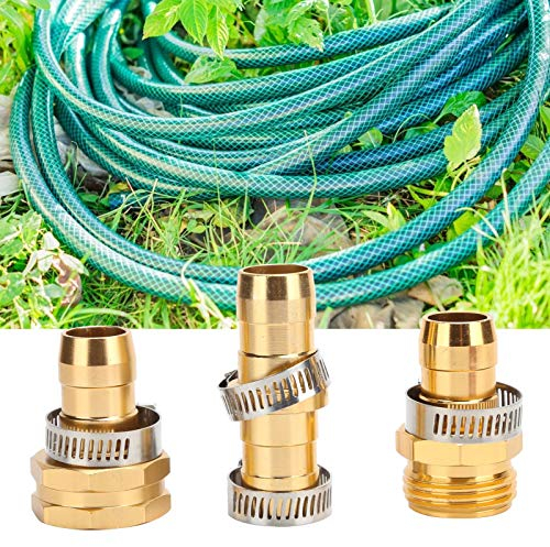 Topyond Kit De Connecteurs De Tuyau D'arrosage 3 Pièces, Adaptateur De Réparation Rapide pour L'irrigation, Raccords pour L'arrosage du Jardin, Accessoires Essentiels pour L'entretien du Tuyau