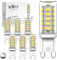 WAXP Dimmbar G9 LED Lampe Kaltweiß 3W, 6000K G9 LED Leuchtmittel, Entspricht Ersetzt 30W Halogenlampe, 300 Lumen, 6er-Pack