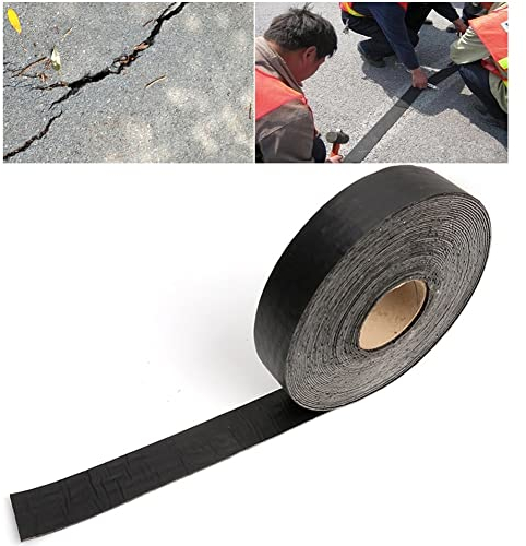 Rygcrud 2,5mm Dick Asphalt-Rissreparatur-Band, Selbstklebend Bitumen Rissfüller Patch Für Die Instandhaltung Von Asphaltparkplätzen Und Auffahrten(Größe:3cm*10m)