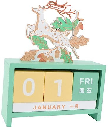 Lurrose 3 Stück Bürodekoration Tischkalender Datum Kinderkalender Kawaii DIY Heim Spanischer 365 Tisch Blöcke