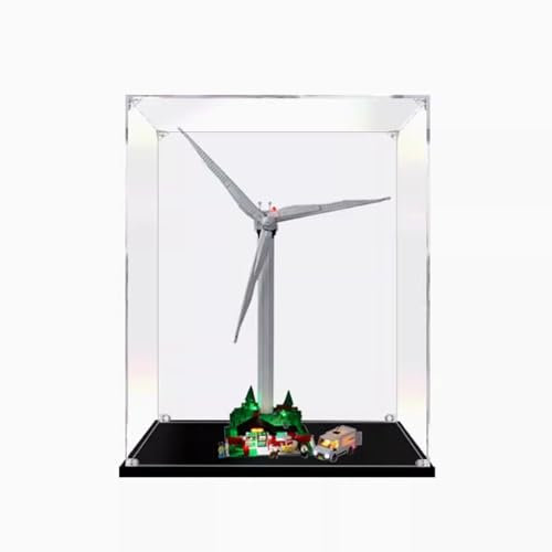 Vitrine en acrylique pour Lego 10268 Générateur d'énergie éolienne anti-poussière (modèle non inclus) (2 mm)