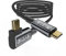 40Gbps USB4 Kabel Mit 90 Grad Thunderbolt 4 Winkel, 240W Ladekabel, 8K@60Hz HDR, USB C auf USB C, Monitor Kabel für Hub, Dockingstation, SSD, Laptop (1M)