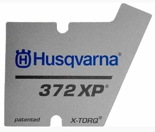 Label for 372 XP X-TORQ 537230212 Compatible with Husqvarna Chainsaw Model 372XP. OEM