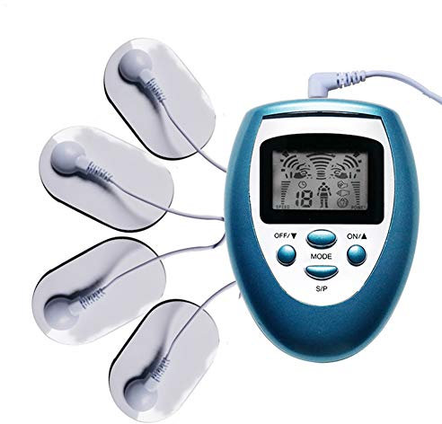 PENGSHAO Zweikanal-Muskelstimulator und TENS mit voreingestellten Programmen zur Schmerzlinderung, Muskelstärkung, Massage und TENS-Entspannung