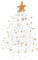 GRADENEVE Mini Albero di Natale Cristallo Trasparente per Decorazioni da Scrivania Decorazione Natalizia Elegante e Resistente per Ufficio e Casa per Foto e Tradizioni Festive