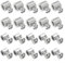 Lot de 20 clips de câble métallique avec vis pour une manipulation fiable des câbles et des cordes (vis cruciformes B)