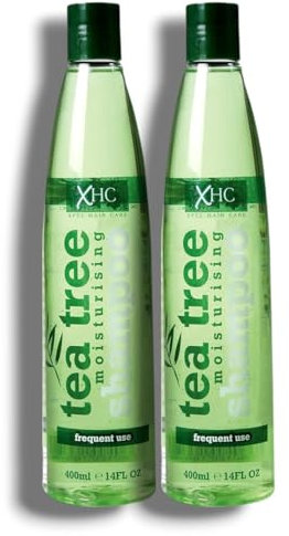 X̳H̳C̳ | Tea Tree Moisturising Shampoo - Frequent Use | Specially Formulated Using Tea Tree Oil and Peppermint Oil to Help Give Extra Body to Your Hair | 400mL Each