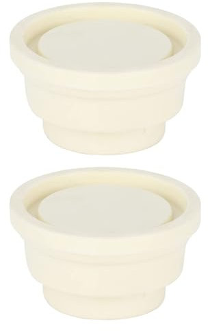 Tampon D'échelle De Piscine - Piscine De Piscine Pare-Chocs | Bouchon en Caoutchouc pour Échelle De Piscine | Lot De 2 Pare-Chocs en Caoutchouc De Rechange pour Échelle De Piscine Enterrée, Blanc