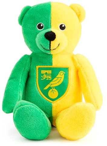 Norwich FC Official Football Gift Mini Bear - Ideal Christmas/Birthday Present for Men and Boys, Show Your Support to The Canaries