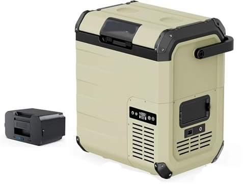 Kylskåp for Personligt Bruk Bärbar Bilkylskåp 10L/18L Med Handtag Och Batteri Digital Kontrollpanel 4 Strömförsörjningsalternativ -20°C Till 10°C(43.6 * 30.1 * 44cm)