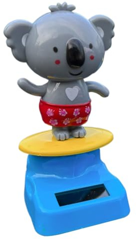 Renopfect Solargetriebene Tanzender Koala,Süße Dekoration Für Armaturenbrett - Koala Armaturenbrett-Deko als Schreibtischdekoration für Fahrzeuge