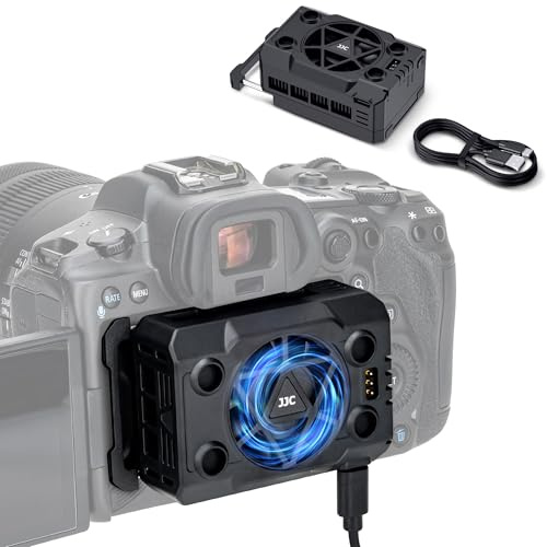 Camera Cooler Fan for DSLR & Mirrorless Cameras with Type-C Port & 3 Speeds | External Quieter Semiconductor Cooling Fan,Auto Temp Control, for Long Video Recording(No Battery,Cooler Only)