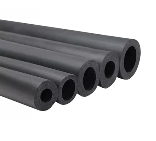 Noir Isolation de Tuyaux Tube d'Isolation pour Tuyau en Mousse, Diamètre Intérieur 3/8/12/20/28/32/40/50mm, Épaisseur 5/6/7mm Flexible Mousse Tuyau Isolation Thermique pour Tuyaux(40mm*7mm*1m)
