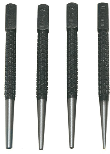 TOPEX 4 tlg Splinttreiber Set Splintentreiber Satz Nageltreiber Durchschlag 0,8-3,2mm Austreiber Durchschläger