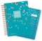 Matilda Myres 2025-2026 A5 Tageskalender mit Notizbuch - Roségold Geschenkpaket - JULI bis JULI - Teal