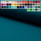Birsppy Jersey Stoff Uni Oeko-Tex Meterware ab 25 cm - einfarbiger Jersey in vielen Farben (31. Petrol Hell)